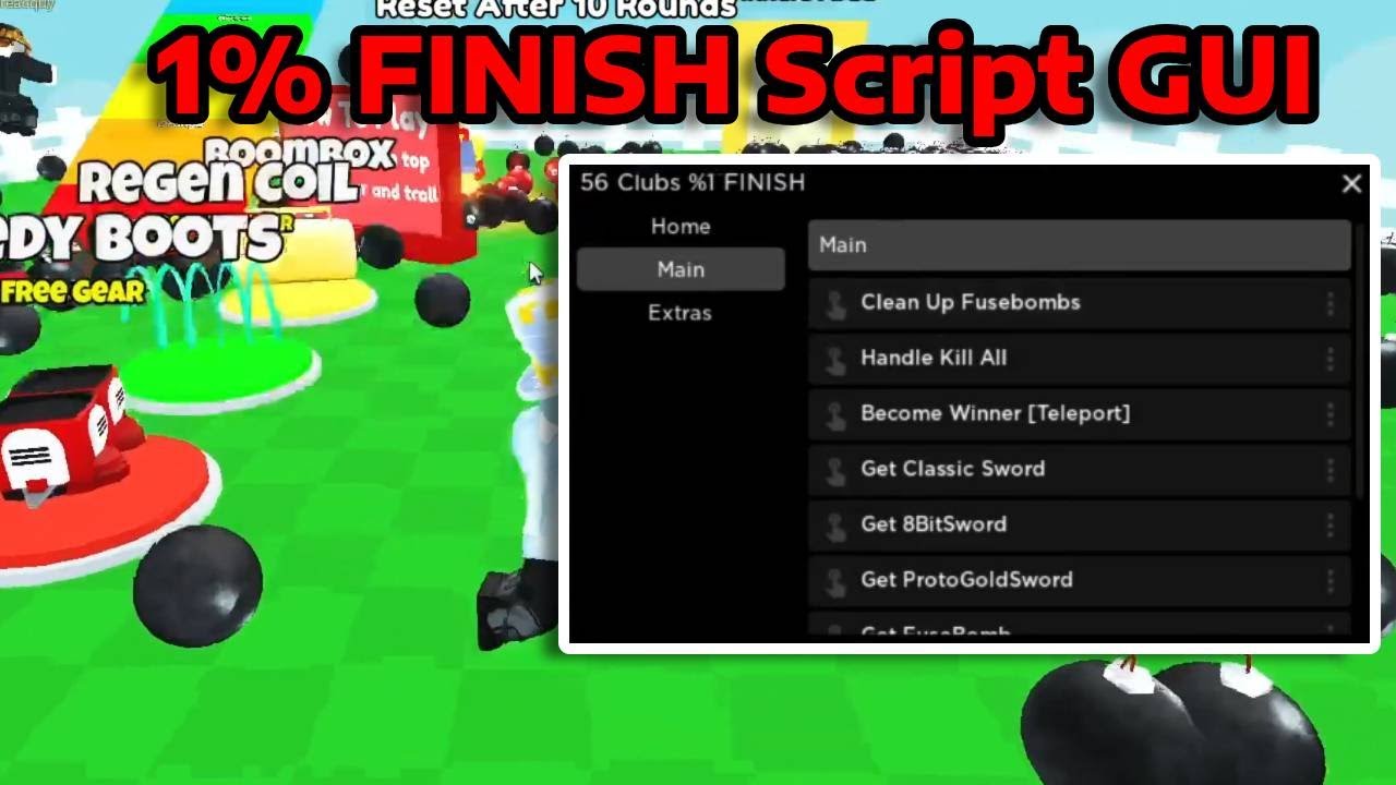 [ROBLOX] 1% FINISH Script GUI (PASTEBIN 2023) - YouTube