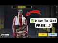 💯 How To Get This Free Character in CODM BR 😱 