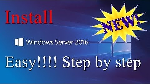 Comment Installer Windows Server 2016 R2