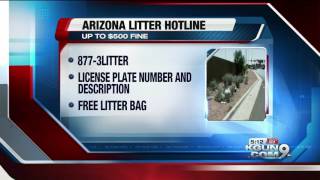 Take action when you see motorists trashing Arizona