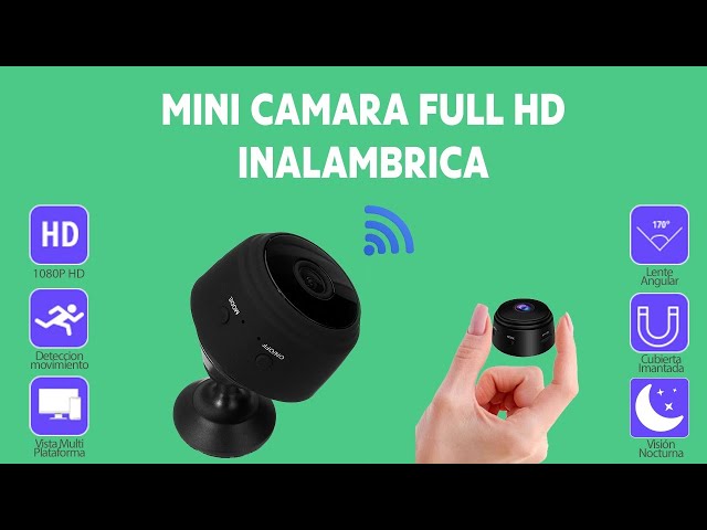 Mini Cámara de Video Espía HD 1080P con Visión Nocturna