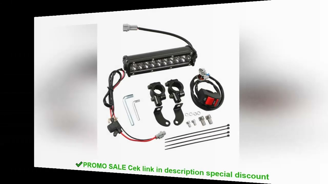 60W Motocross LED Light Wiring Harness Plug-Play Headlight Assembly For KLX110 CRF110 TTR110 YZ250F