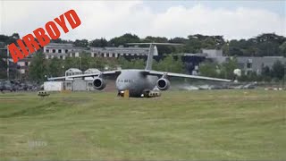 Antonov An-178 Flight Demonstration - Farnborough Airshow