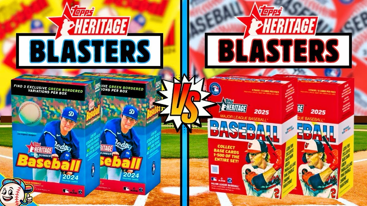 Blaster Battle!! 2024 Topps Heritage High Number vs 2025 Topps Heritage! [New Retail Battle] 