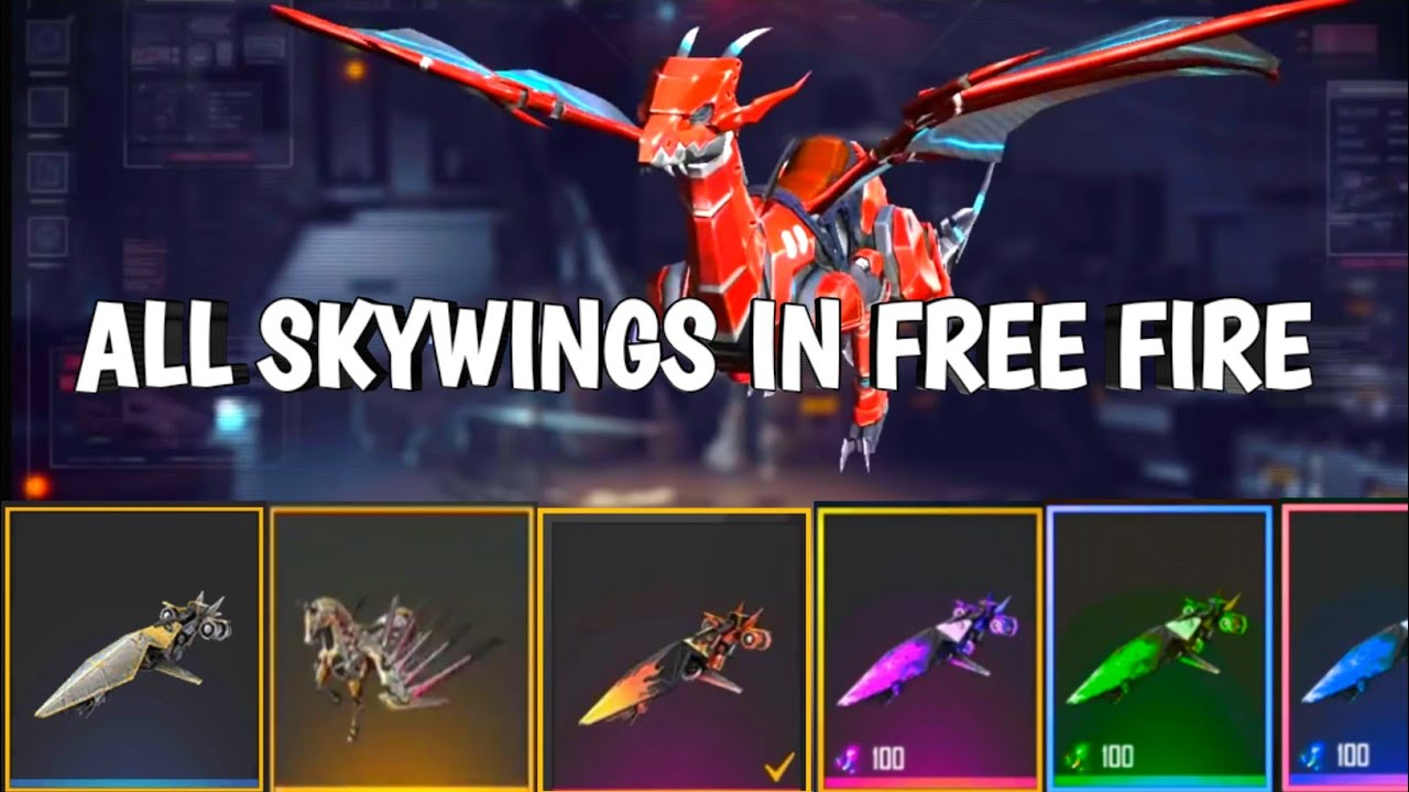 ALL SKYWINGS IN FREE FIRE