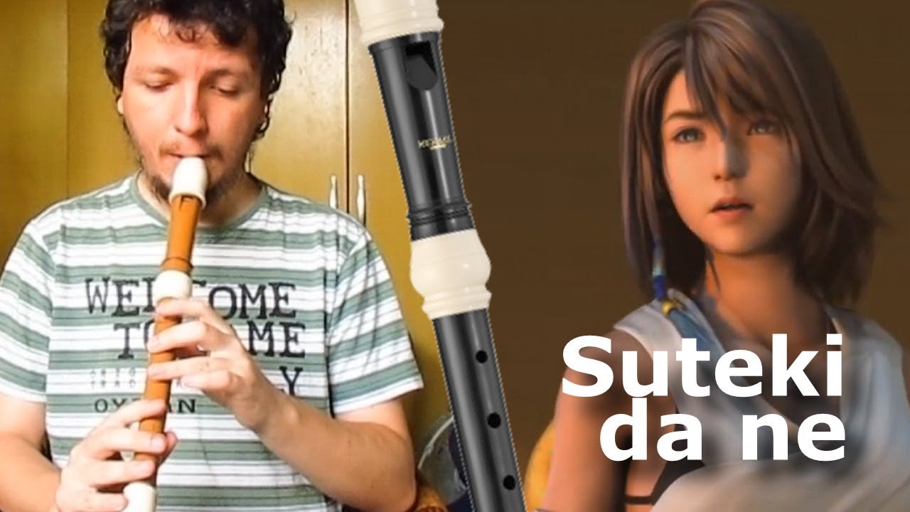 Suteki da ne - Notas para flauta doce