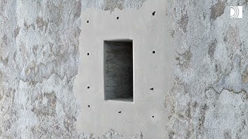 Attach your Roxtec frame – in rough concrete