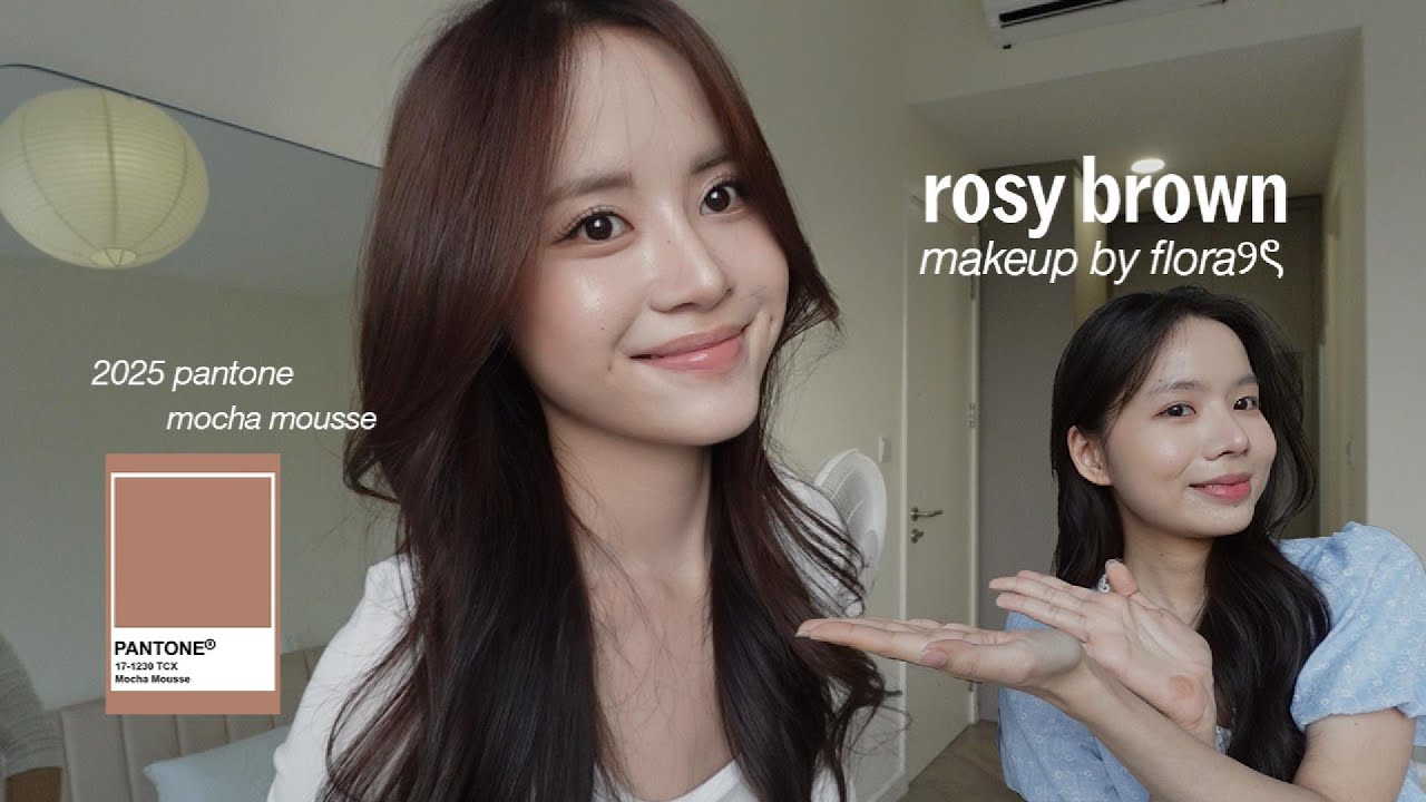 trang điểm tự nhiên, trang điểm hàn quốc | mocha mousse makeup tutorial | liona