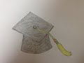 Cách vẽ mũ tốt nghiệp đơn giản | Hướng dẫn vẽ mũ tốt nghiệp bằng bút chì
