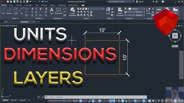 How to Set Units, Dimensions and use Layers in AutoCAD || Beginner Guide