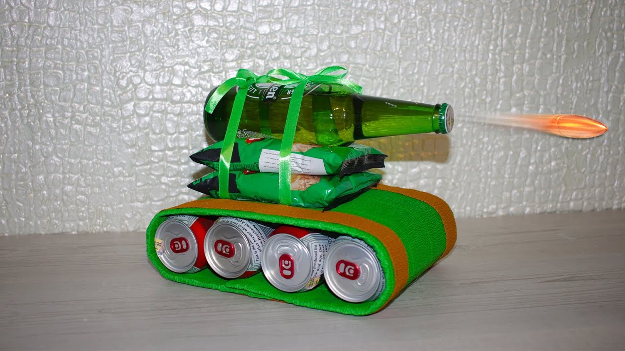 Подарок папе танк из пива: идеи что подарить и как оформить (44 фото)
