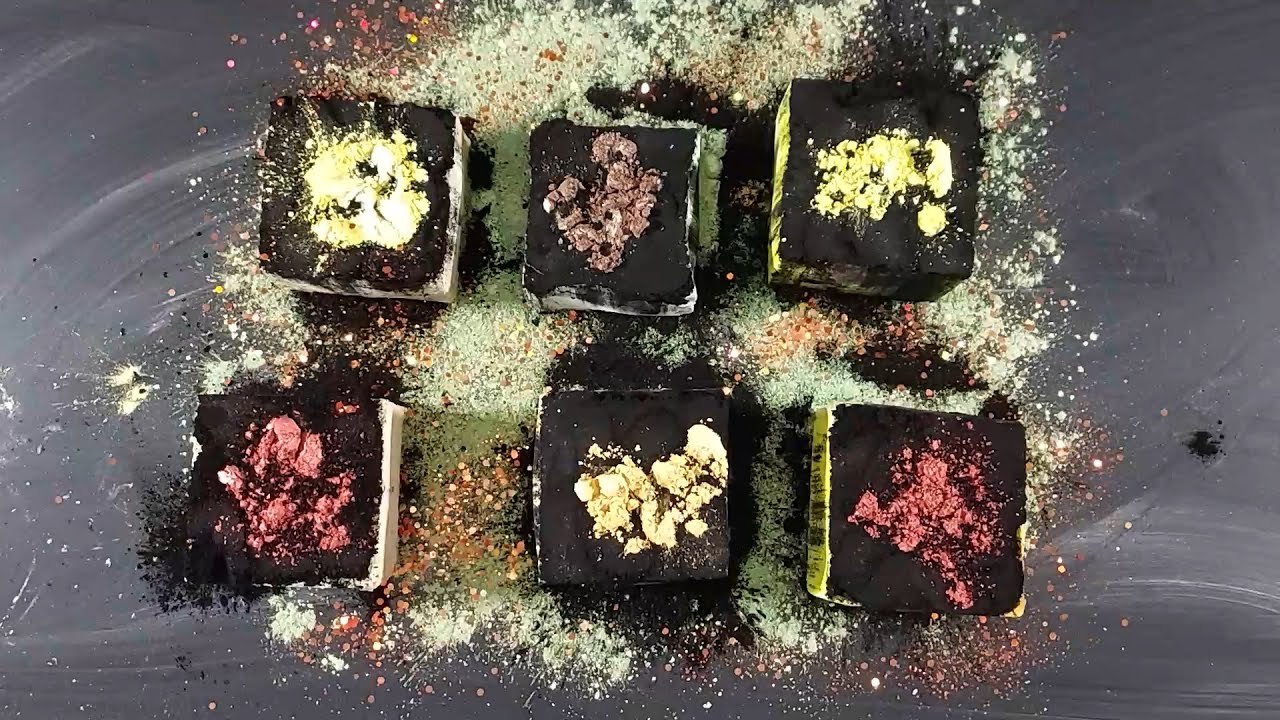 Chalk Topped with Charcoal 🖤 | Crunchy & Dusty ASMR Crushing