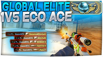 CS:GO - Global Elite 1v5 ECO ACE RETAKE w/ Reactions (Faceit Highlight)