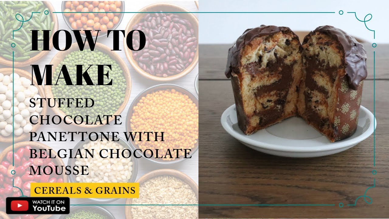 Как приготовить панеттоне с начинкой из бельгийского шоколадного мусса