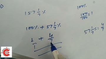 किसी संख्या में 64 जोड़ने पर प्राप्त संख्या अपने आपका 157   1/7% बन जाती है। संख्या ज्ञात करो??