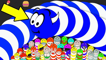 Worm.io ® 82,000.00 + Scores Slither Snake Noob Pro Hacker | Worms Zone Wins & Fails #06