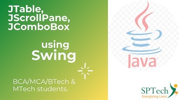 Swing Components -JTable, JScrollPane & JComboBox