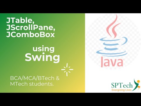 Swing Components -JTable, JScrollPane & JComboBox