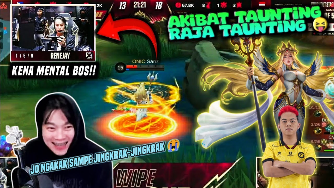 Best Moment Onic Sanz VS Renejay Blacklist  M5 || Mobile Legend