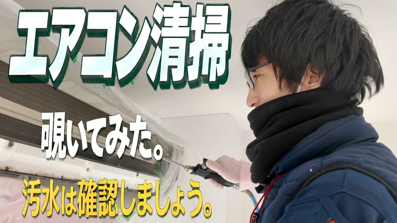 【日常】エアコン清掃、覗いてみた。