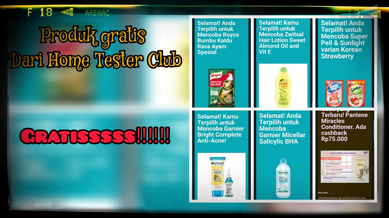 TUTORIAL PRODUK GRATIS HOME TESTER CLUB YouTube