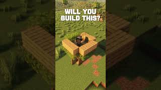 EASIEST 1x1 Tree House Tutorial! 🍂 #minecraft #shorts