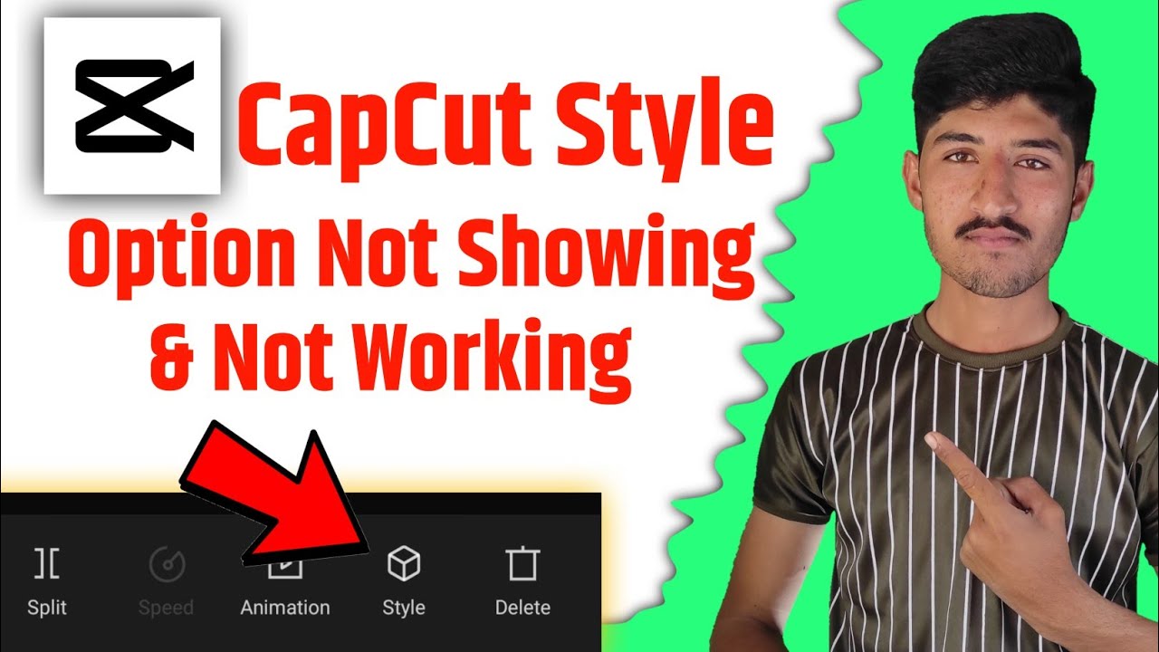 capcut style option not showing capcut me style option kaise