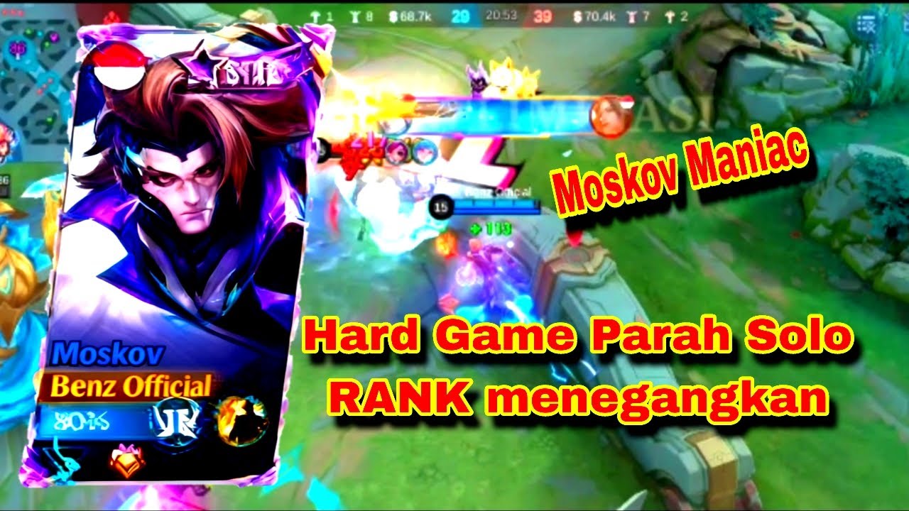 Hard Game Solo RANK || Gila Sih Ini Musuhnya GG parah #mobilelegends 