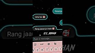 kesariya Tera 💕 Messenger Chat Lyrics XML | New Trending Video Editing In Alight motion screenshot 4