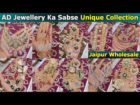AD Jewellery Ka Aisa Unique Collection Nahi Dekha Hoga 😍| Best Wholesale Price | Jaipur