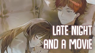 「Nightcore」→ late night and a movie (Lyrics) by Breezee