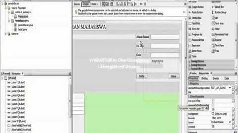 tutorial membuat program Pendaftaran Mahasiswa menggunakan Netbeans (UNSERA)