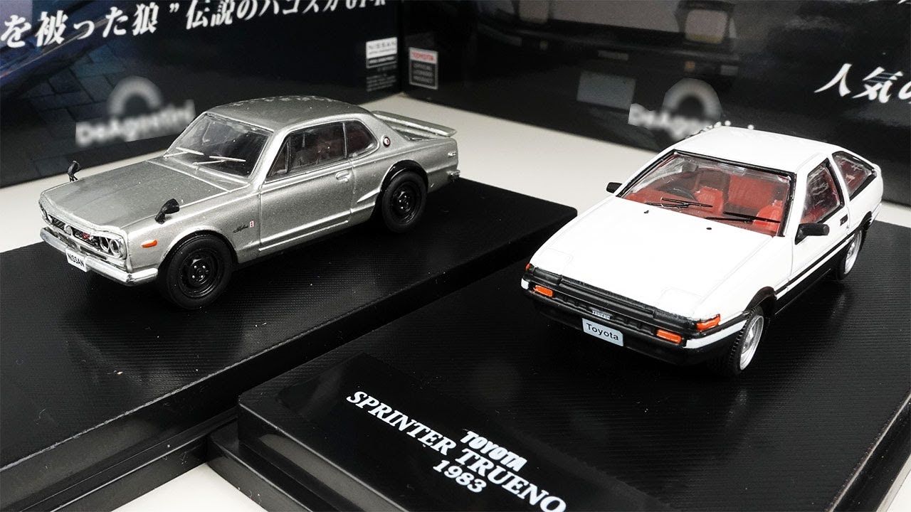 ハコスカGT-RとAE86トレノ登場！デアゴスティーニ 1:64 ダイキャスト