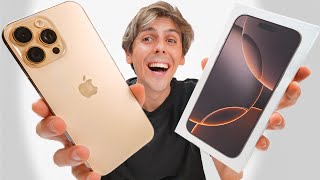 iPhone 16 Pro Max Unboxing Setup Desert Titanium