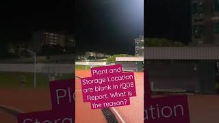 SAP MM Interview Question: Missing Plant and Storage Location in IQ08 Report: SAP Serial Number