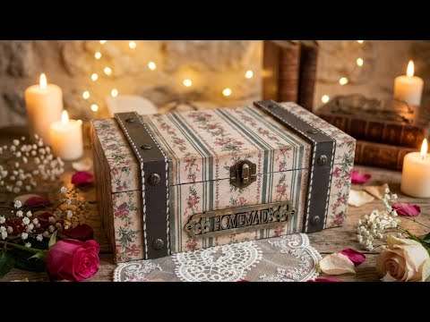 CAJA MALETA con DECOUPAGE!! #tutorial #diy #manualidades #decoupage 