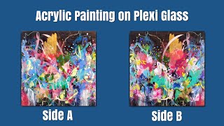 Abstract Painting on Plexiglass