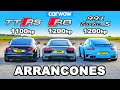 Audi TT RS (1100hp) vs R8 (1200hp) vs 911 Turbo (1100hp) : ARRANCONES