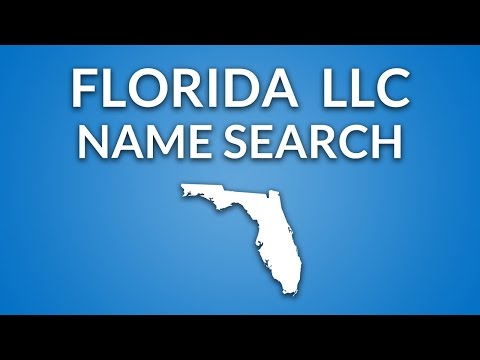 Florida Llc Name Search