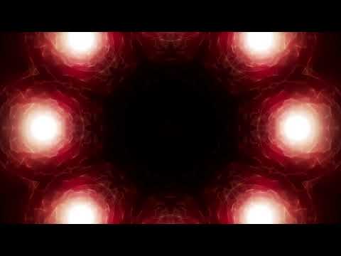 Abstract Surrounding Red Fractal Energy Background Loop 4K