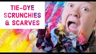 💁‍♀️🧣 Tie Dye Scarves &amp; Scrunchies from Scratch! 👌 Complete DIY Tutorial!