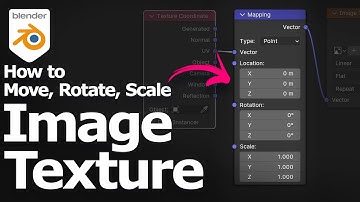 How to move, rotate, scale image texture in Blender using mapping node and UV layout