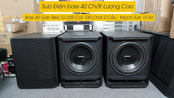 Những chiếc sub điện 40 gân béo dùng mạch 10 sò công suất cao khủng nhất tại Hoàng Ngân Audio