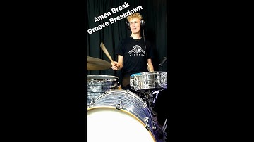 How To Play The Amen Break !      #drumlessons #groovedrumming
