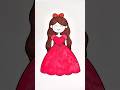 Draw a Princess with Letters and Shapes So Easy! #art #drawing