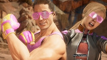 MORTAL KOMBAT 11 - Johnny Cage vs Cassie Cage All Intro Dialogues @ 1080p (60ᶠᵖˢ) ᴴᴰ ✔