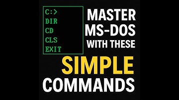 1. Master MS-DOS Commands | Top MS-DOS Commands for Beginners
