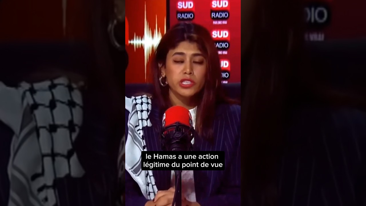 Rima Hassan :"Le Hamas a une action légitime du point de vue du droit international". #sudradio