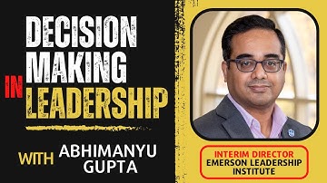 A Framework to take your decisions | Abhimanyu Gupta | Srijit Mukherjee | The SMShow