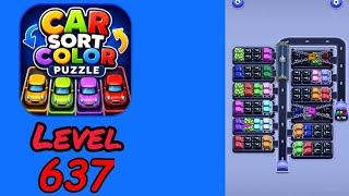 Car Sort Color Puzzle Level 637 Walkthrough